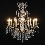 Arabella French Gold 12 Arm Chandelier